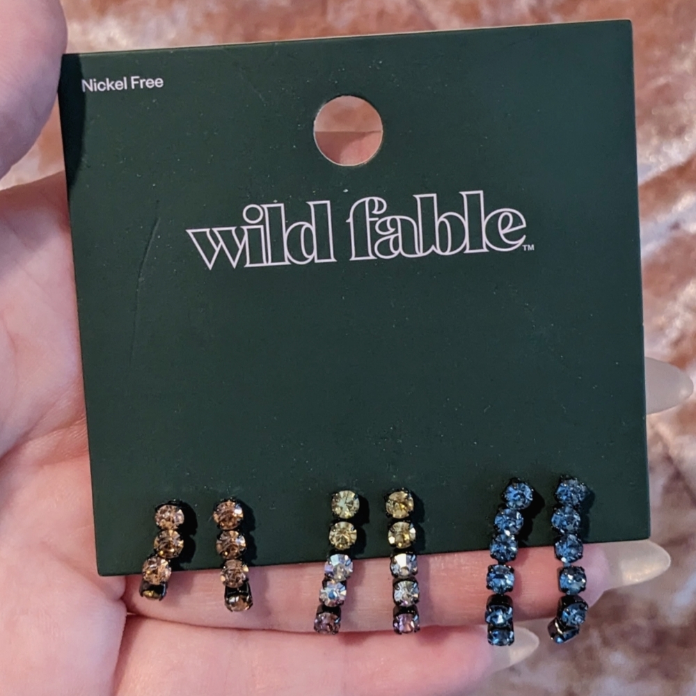 Wild Fable Set of 3 Earrings